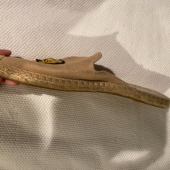 Soludos Beige Espadrille Mules With Bee Embroidery - Picture 10 of 11